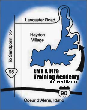 map to training center