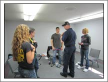 EMT instructor scares students